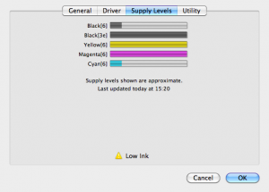 snow leopard printer driver supply levels