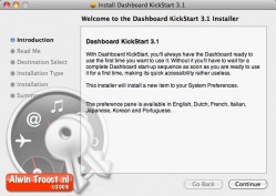 Install Dashboard KickStart 3.1
