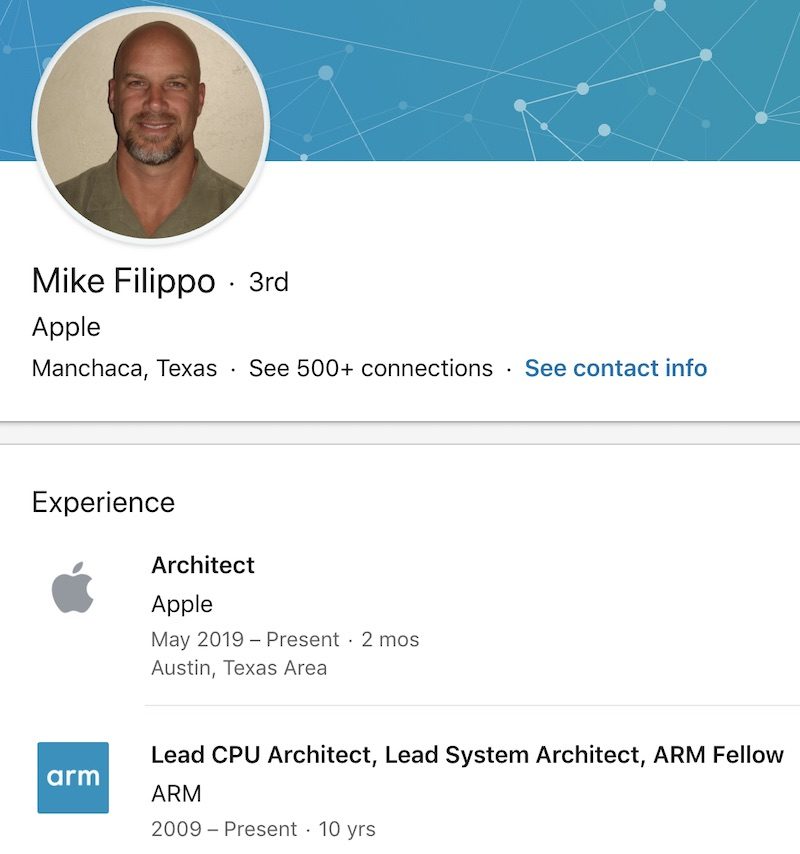 Mike Filippo posílí ARM tým v Applu