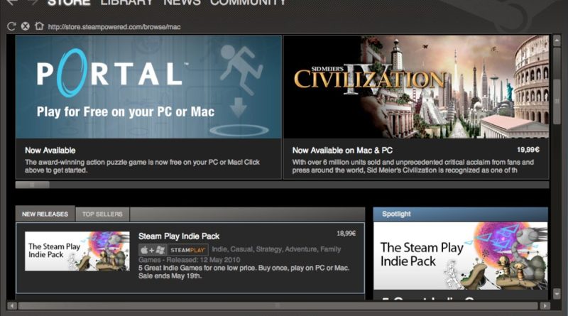 Uvedení Steamu na Mac v roce 2010