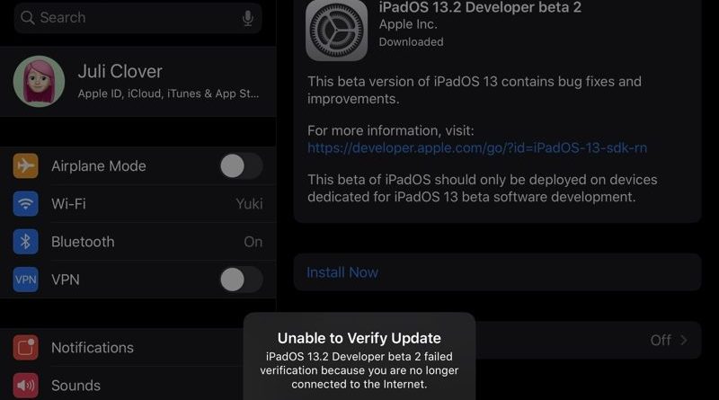 Druhá betaverze iOS 13.2 znefunkčnila část iPadů Pro