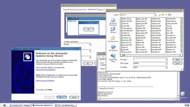 Microsoft pracoval na motivu pro Windows XP, který přímo kopíroval vzhled Mac OS X 