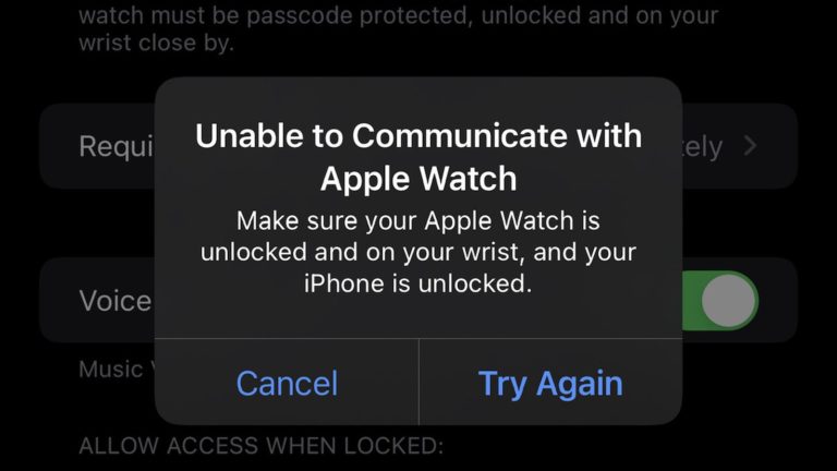 Uživatelé iPhone 13 mají problémy s automatickým odemykáním svých Apple Watch