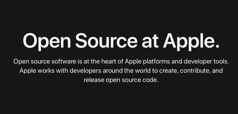Apple přepracoval svou stránku o Open Source a jeho využití