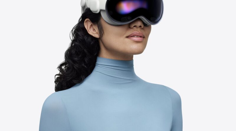 Apple Vision Pro na stole