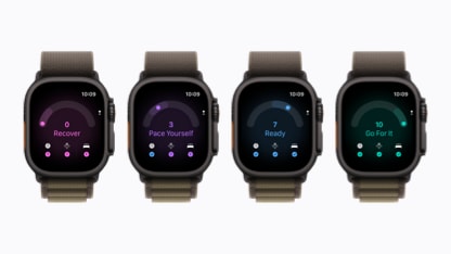 Ukazatel připravenosti na Apple Watch Ultra 4