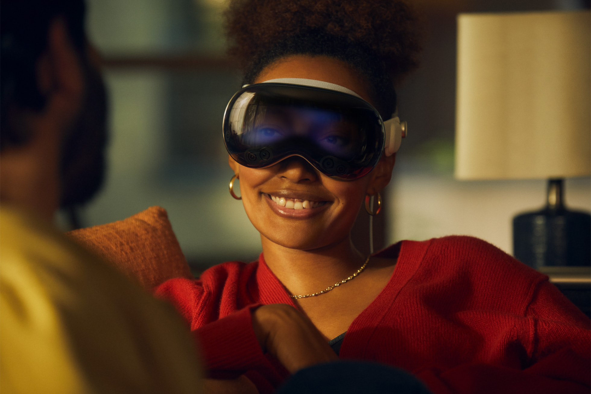 Apple Vision Pro s funkcí EyeSight