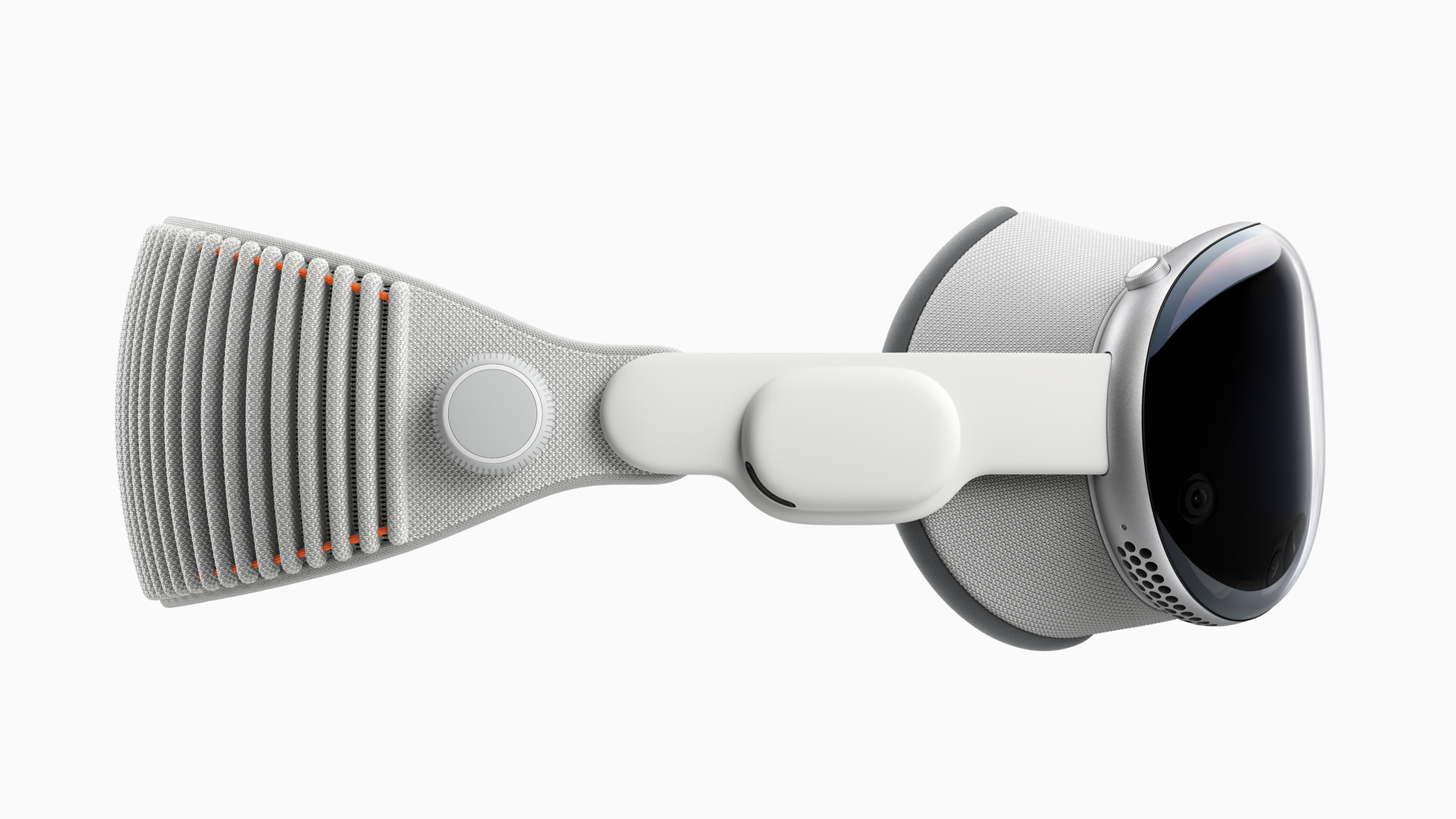 Apple Vision Pro z profilu