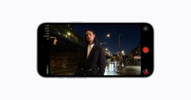 Aplikace Final Cut Camera na iPhonu při nočním natáčení