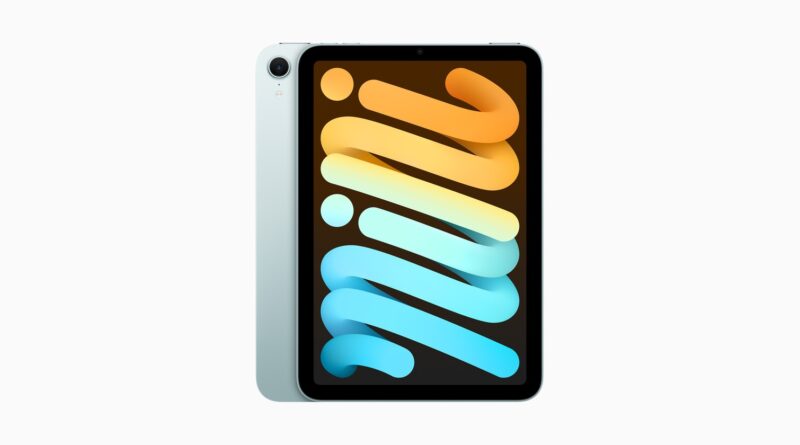 iPad mini v modré barvě