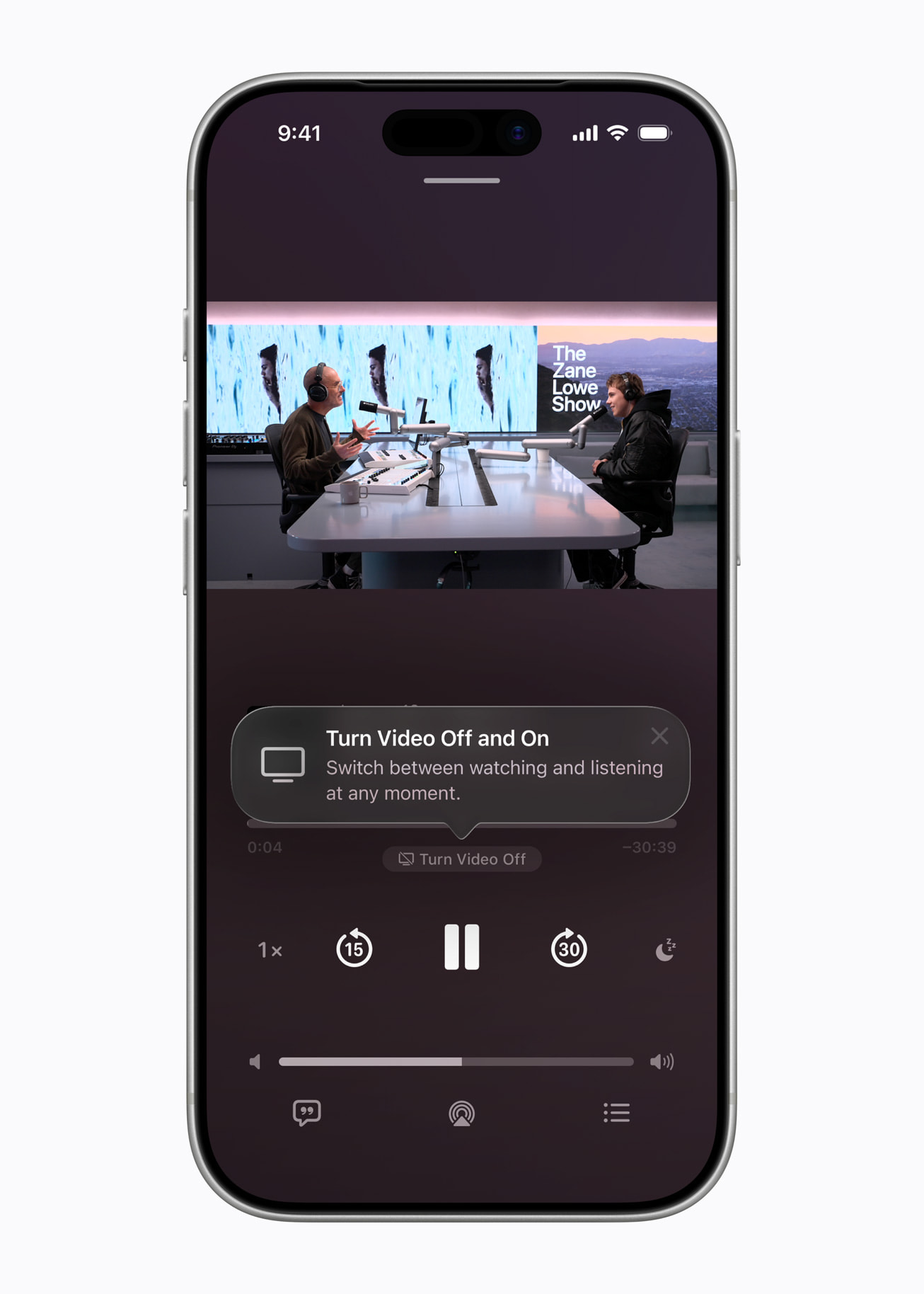 Video podcast The Zane Lowe Show v aplikaci Podcasty