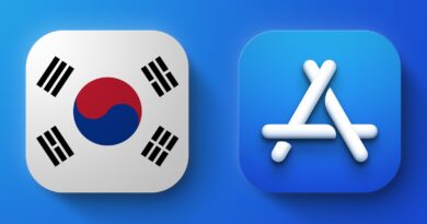 Ikona App Storu vedle jihokorejské vlajky