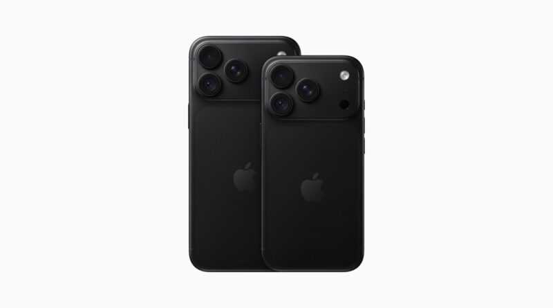 iPhone 18 Pro a iPhone 18 Pro Max v černé barvě