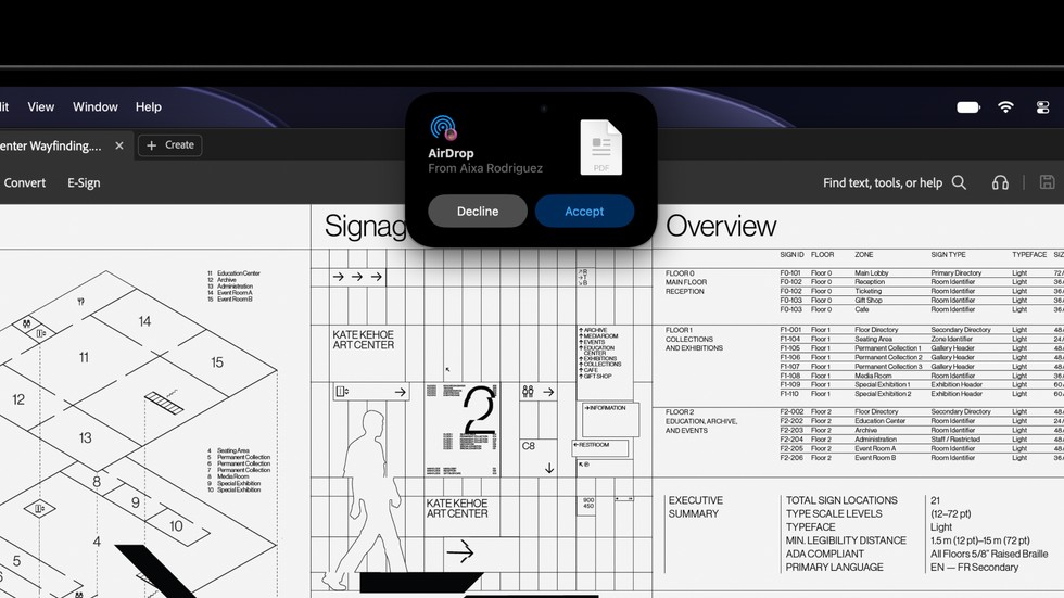 Živá aktivita zobrazená v Dynamic Islandu na MacBooku Pro