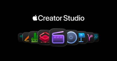 Logo Apple Creator Studio s ikonami tvůrčích aplikací