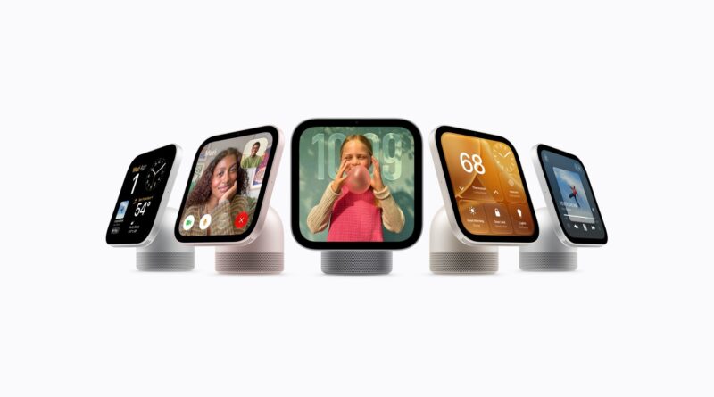 Apple HomeView v pěti pohledech, stříbrná, bílá, růžová a vesmírně šedá varianta