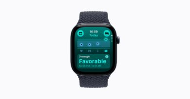 Apple Watch zobrazující noční zdravotní údaje