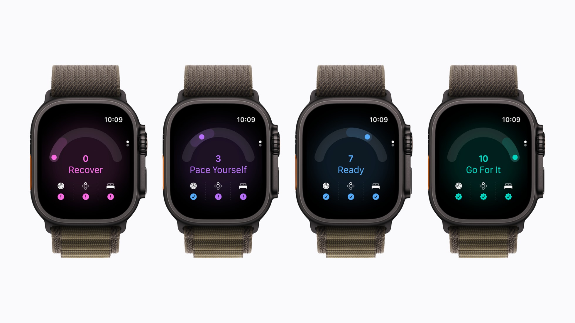 Apple Watch Ultra 4 se zobrazenou připraveností