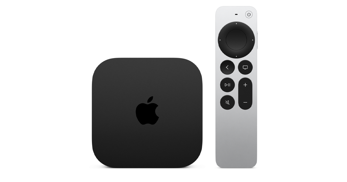 Apple TV 4K s dálkovým ovladačem Siri Remote