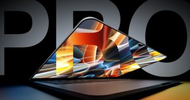 Vizualizace chystaného MacBooku Pro s OLED displejem