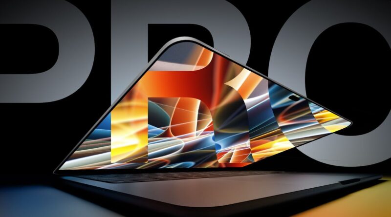 Vizualizace chystaného MacBooku Pro s OLED displejem