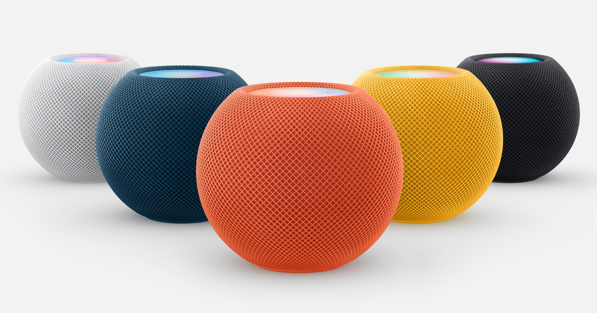 HomePod mini na poličce
