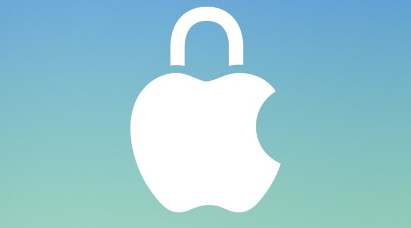 Logo Applu s visacím zámkem symbolizující bezpečnostní záplaty