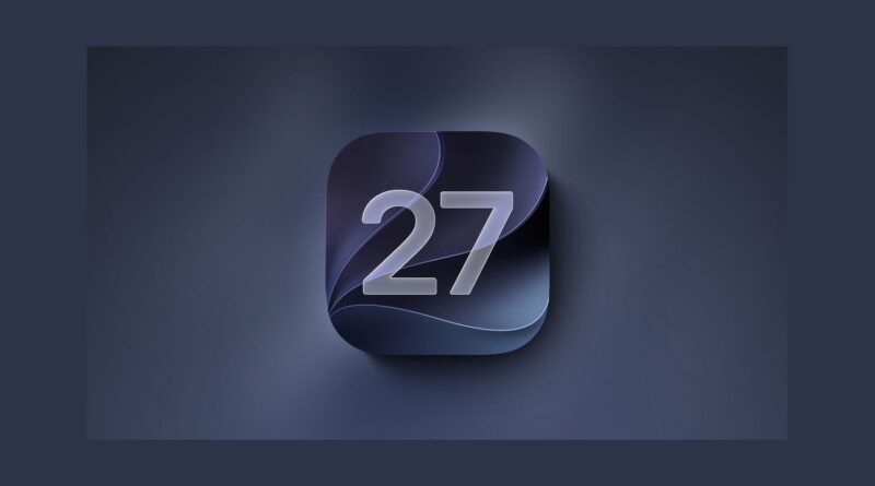Ikona iOS 27 na tmavém pozadí