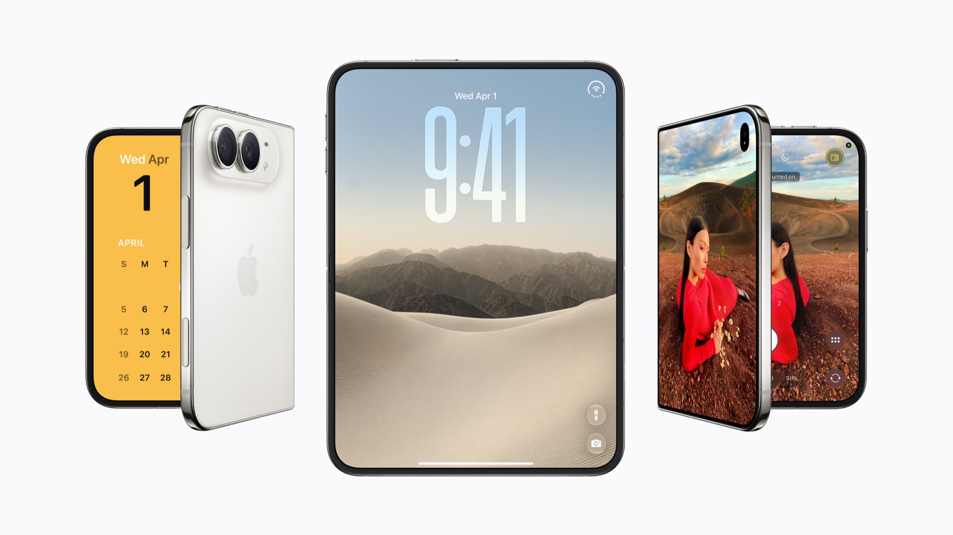 iPhone Duo s rozloženým vnitřním displejem