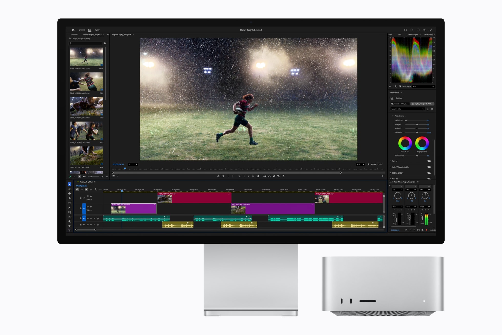 Mac Studio s Adobe Premiere
