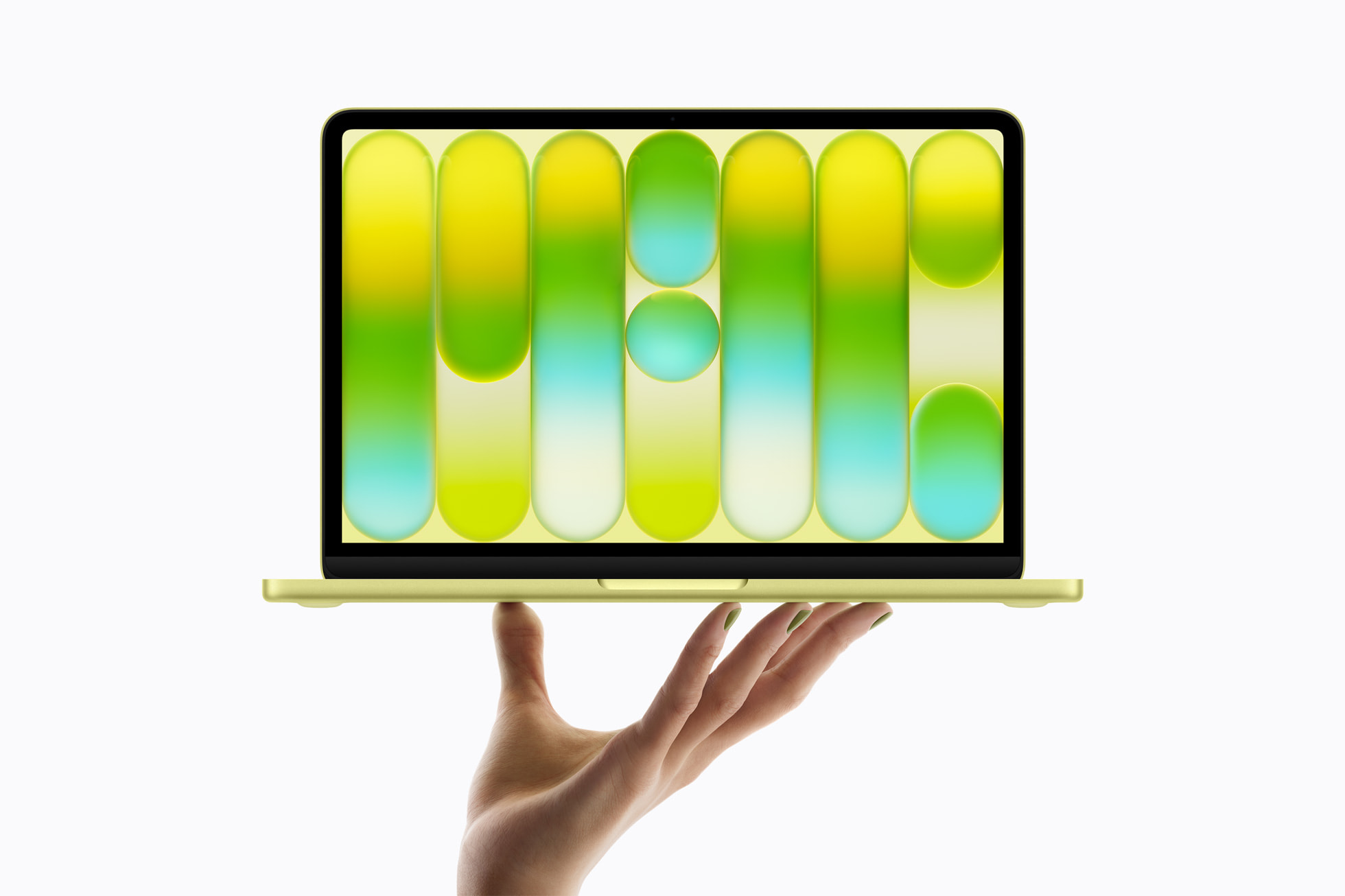 MacBook Neo s otevřeným displejem