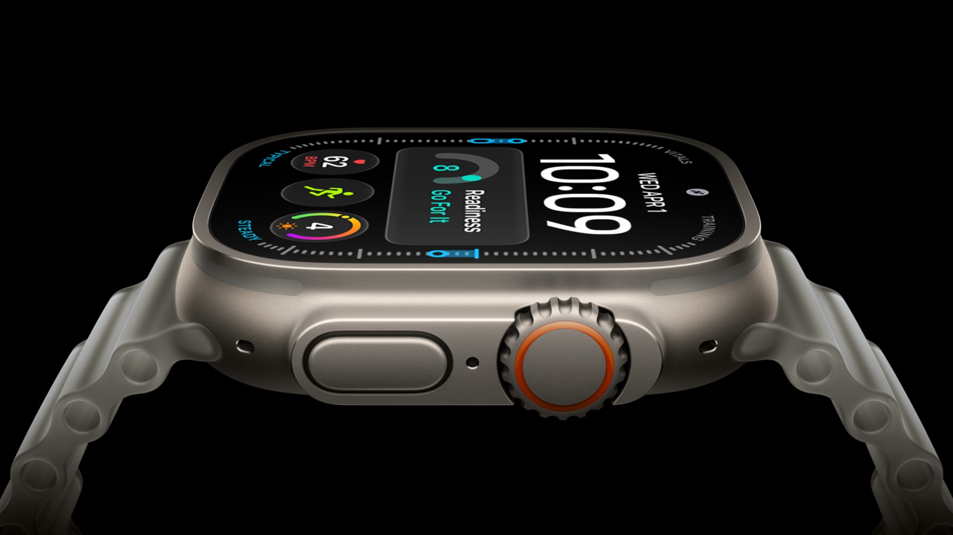 Apple Watch Ultra 4 z profilu