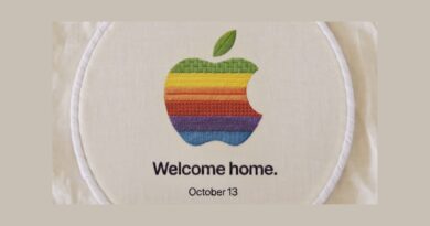 Pozvánka Applu s nápisem Welcome home a datem 13. října