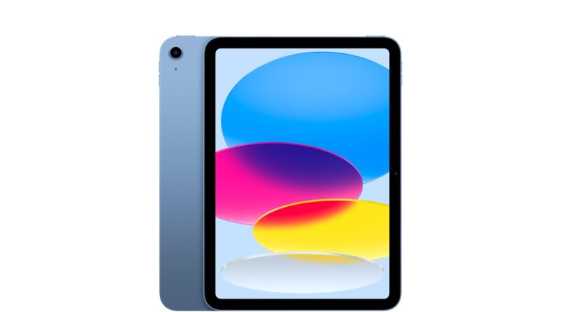 Základní iPad v modré barvě